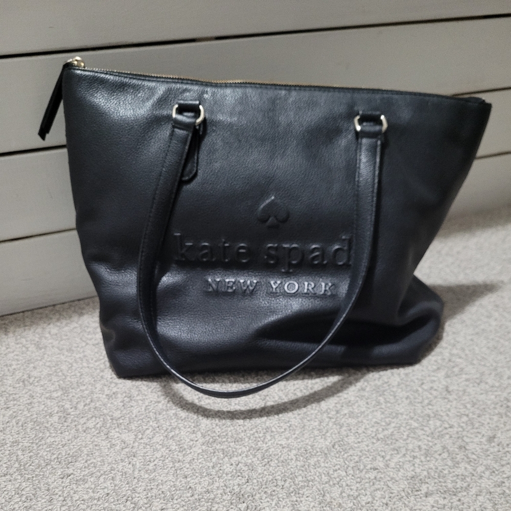 Kate Spade Black Leather Tote Classic Design